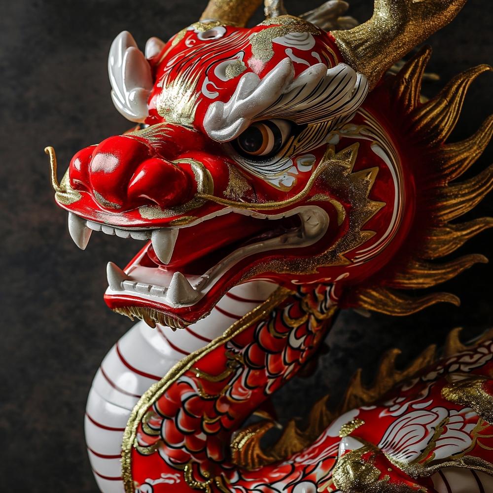 Grafika przedstawiająca chińskiego smoka