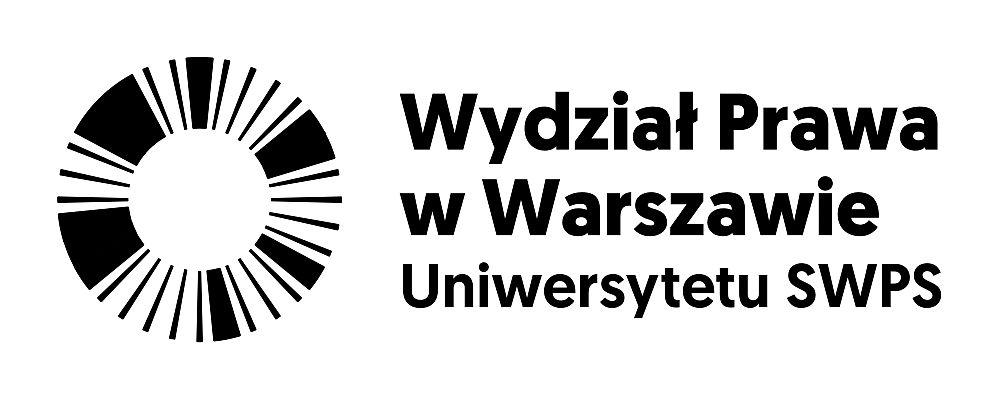 Logo Wydziału Prawa w Warszawie Uniwersytetu SWPS