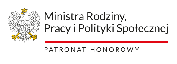 Logo: Ministra Rodziny, Pracy i Polityki Społecznej