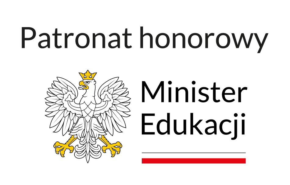 Logotyp Patronat honorowy Minister Edukacji