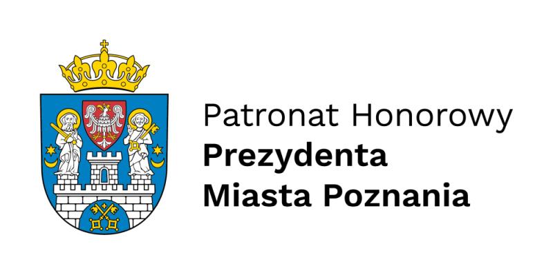 Logo: Patronat Honorowy Prezydenta Miasta Poznania