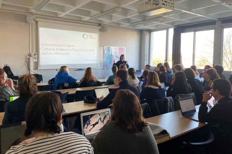 Studenci z USWPS na Uniwersytecie Paris 8