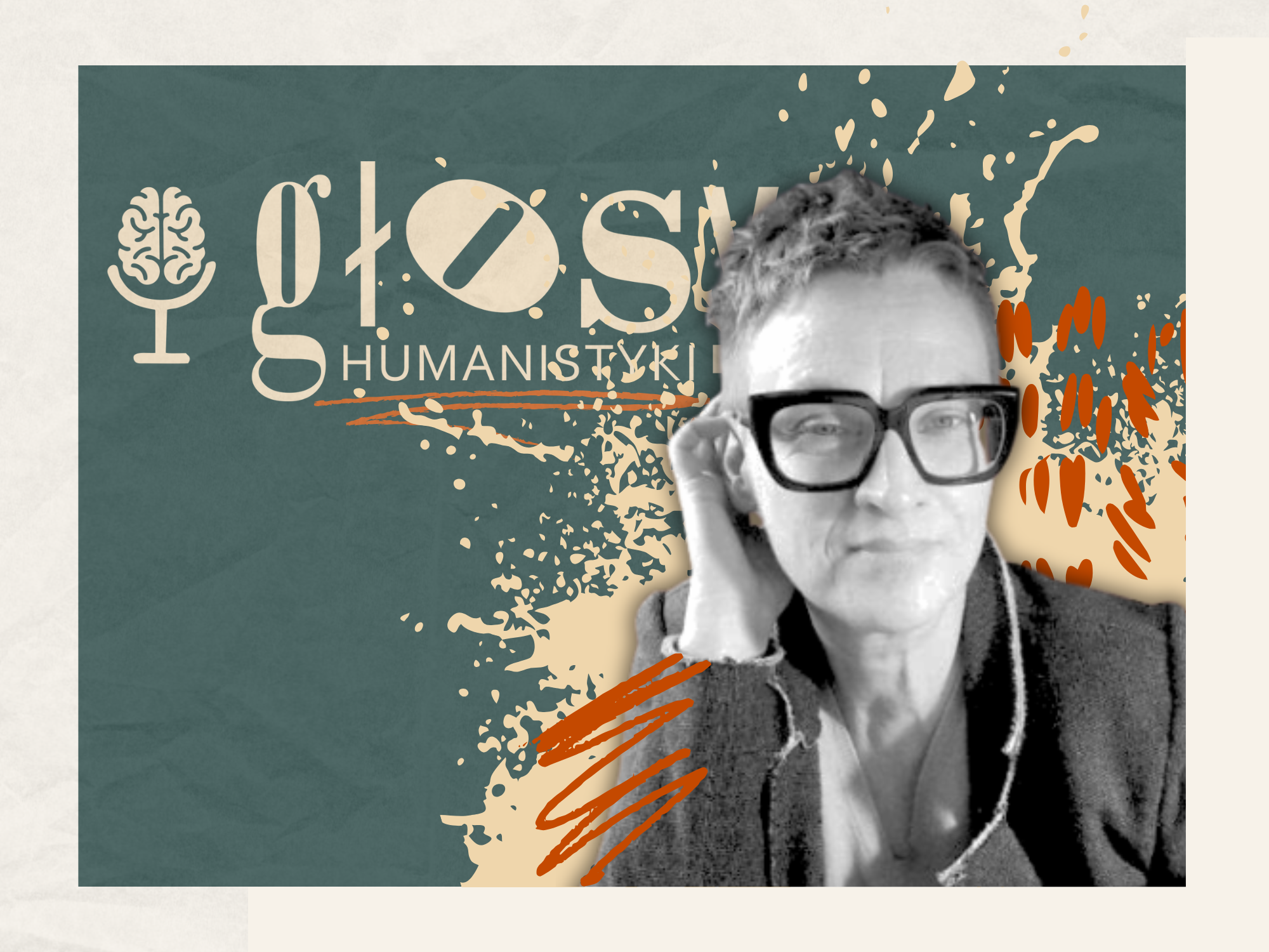 Arleta Galant i logo „Głosów Humanistyki”