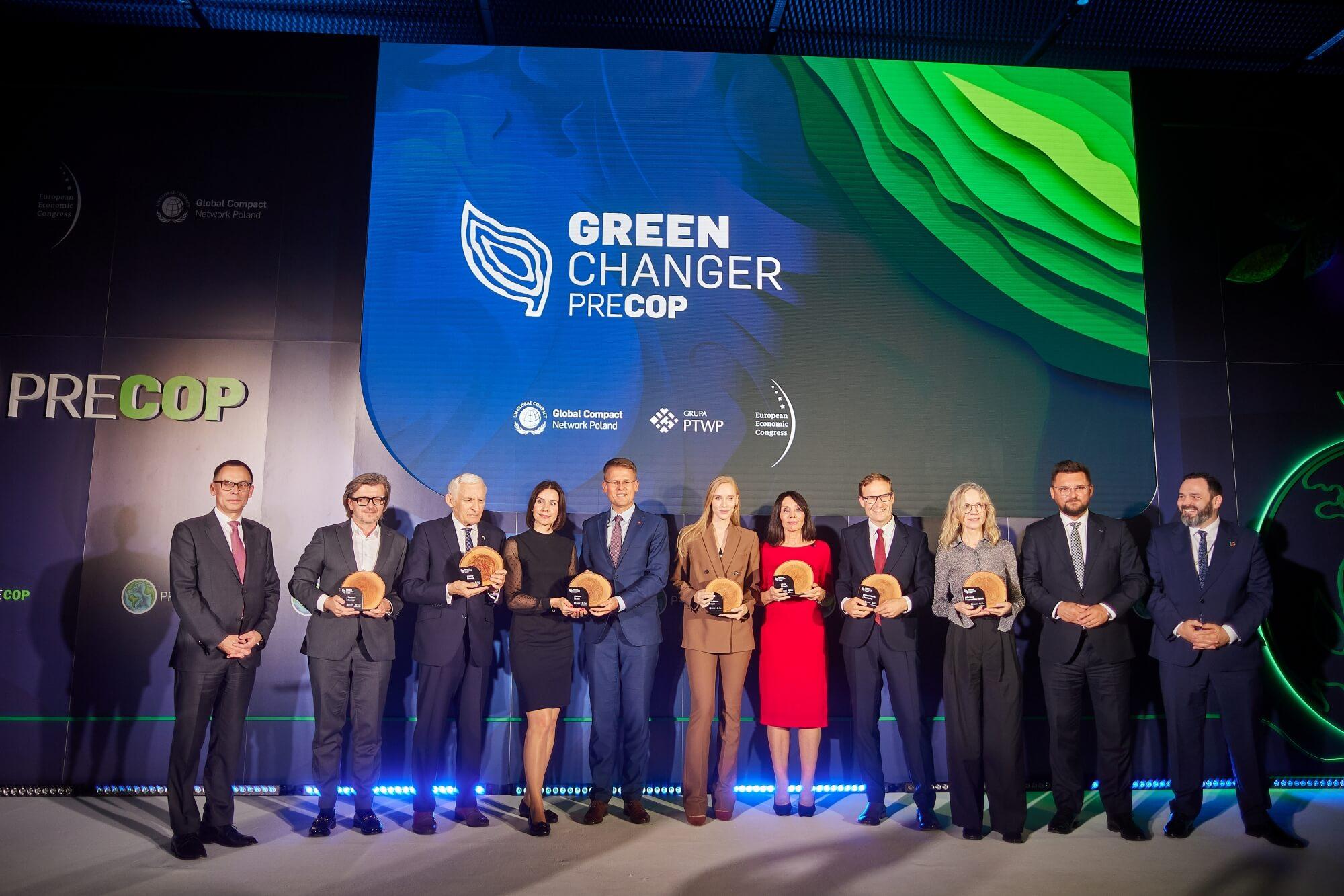 Zdjęcie grupowe laureatów nagrody Green Changer 2024