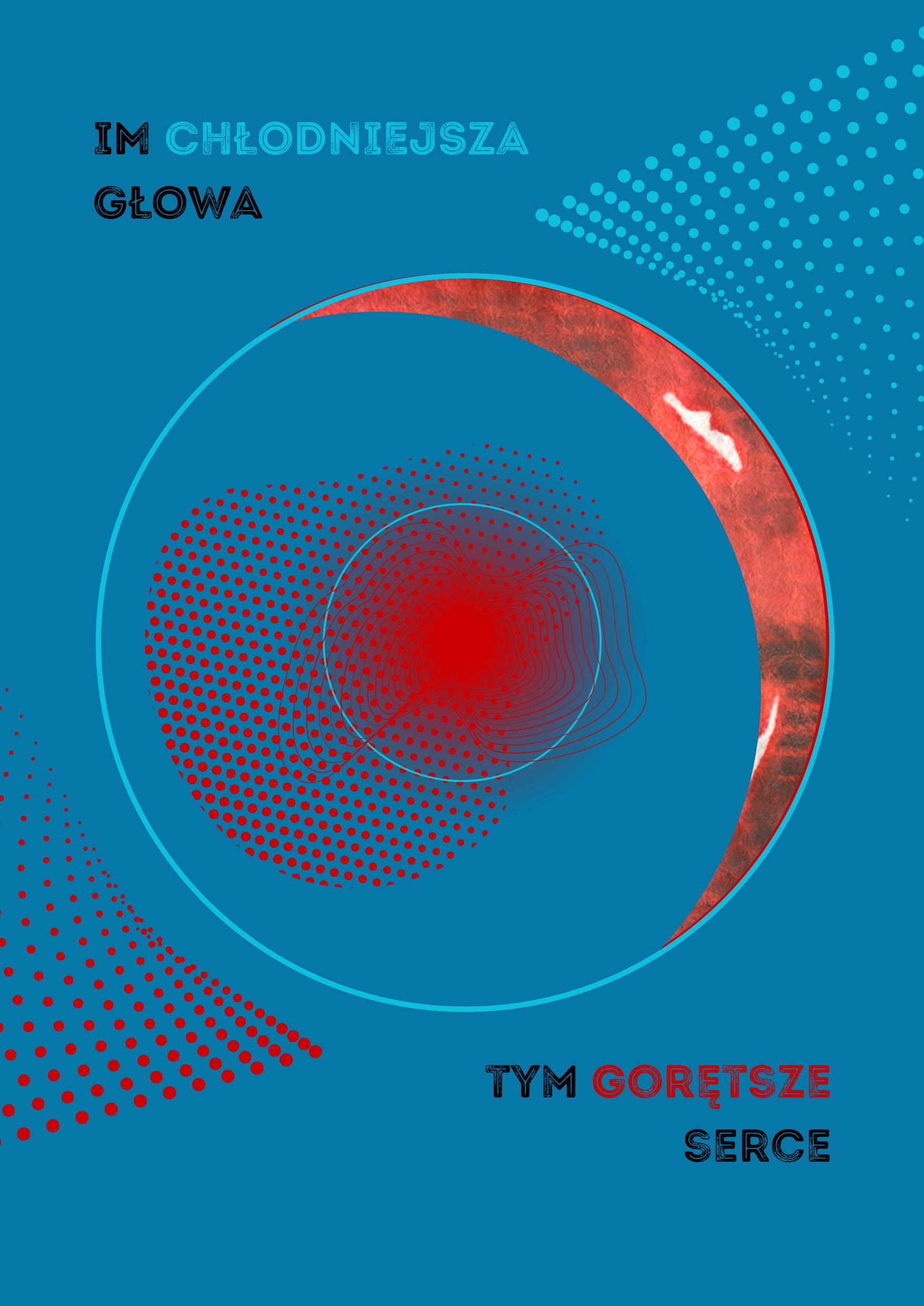 Plakat przedstawiając wieżę Babel, podpisany LUD PROJEKTUJE